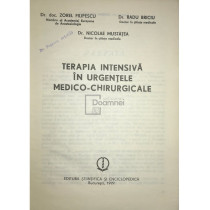 Terapia intensiva in urgentele medico-chirurgicale