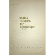 Bazele moderne ale alimentatiei