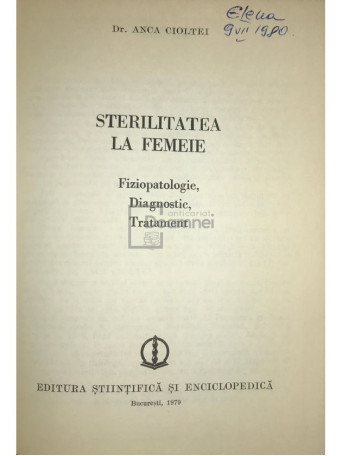 Sterilitatea la femeie (dedicatie)