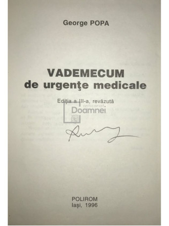 Vademecum de urgente medicale (ed. III)