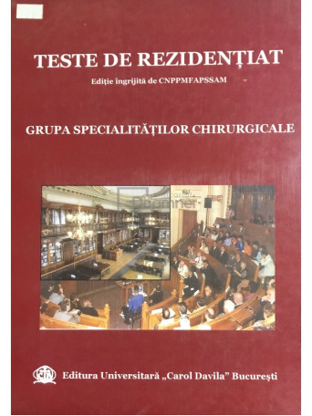 Teste de rezidentiat. Grupa specialitatilor chirurgicale