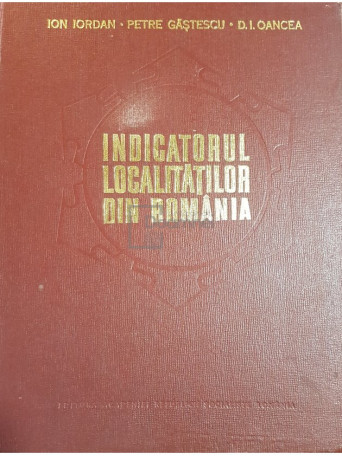 Indicatorul localitatilor din Romania