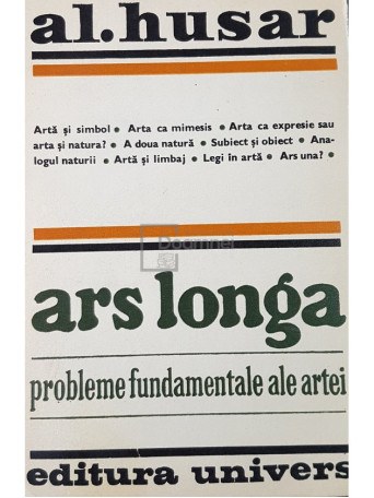 Ars longa. Probleme fundamentale ale artei