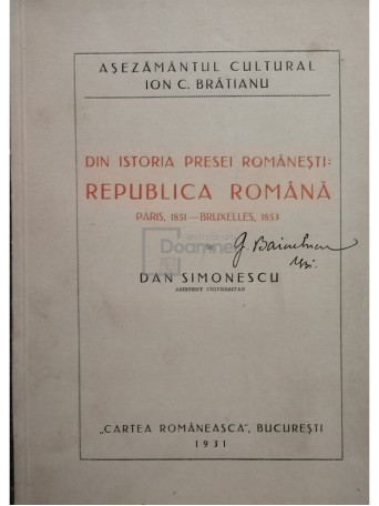 Din istoria presei romanesti: Republica Romana