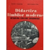 Didactica limbilor moderne - Metodologia cercetarii experimentale