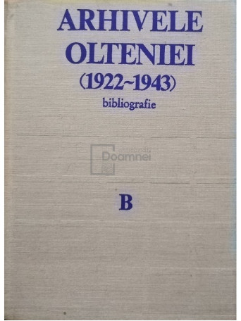 Arhivele Olteniei (1922 - 1943), bibliografie