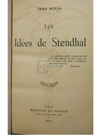 Les idees de Stendhal