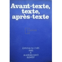 Avant-texte, texte, apres-texte