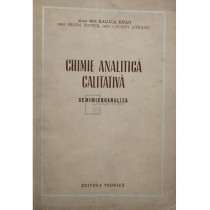 Chimie analitica calitativa - Semimicroanaliza