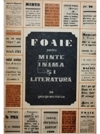 Foaie pentru minte, inima si literatura