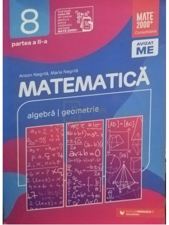 Matematica - Algebra, geometrie, clasa a VIII-a, partea a II-a