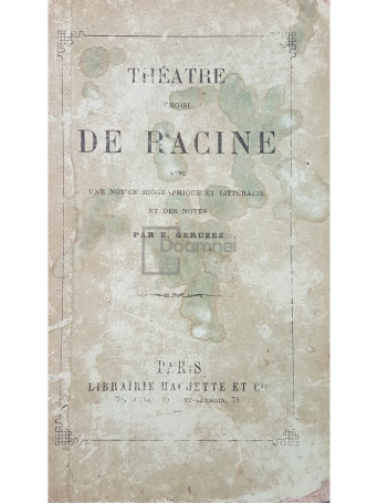 Theatre choisi de racine