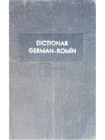 Mihai Isbasescu - Dictionar german-roman - 1958 - Cartonata