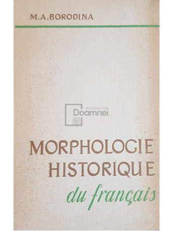 Morphologie historique du francais