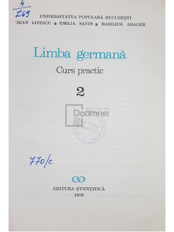 Limba germana. Curs practic, vol. 2