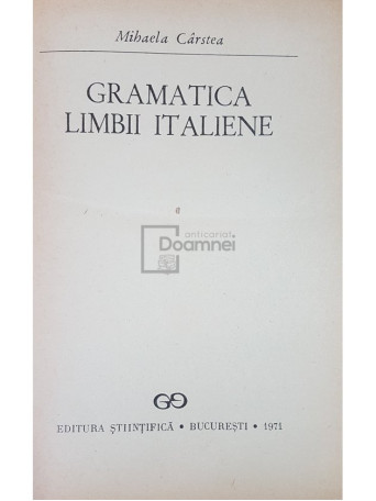 Gramatica limbii italiene