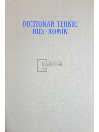 Dictionar tehnic rus-roman