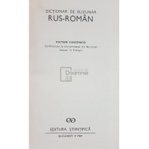 Dictionar de buzunar rus-roman