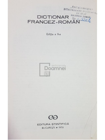 Dictionar francez-roman