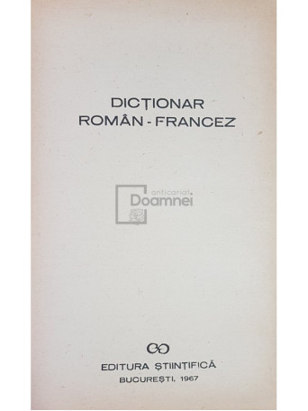 Dictionar roman-francez