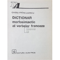 Dictionar morfosintactic al verbelor franceze