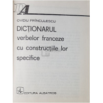 Dictionarul verbelor franceze cu constructiile lor specifice