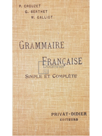 Grammaire francaise simple et complete