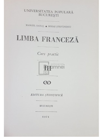 Limba franceza. Curs practic, vol. 3