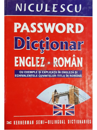 Password - Dictionar englez-roman cu exemple si explicatii