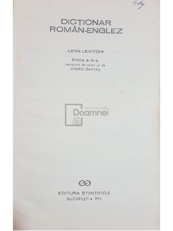 Dictionar roman-englez