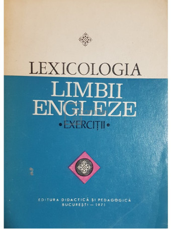 Lexicologia limbii engleze