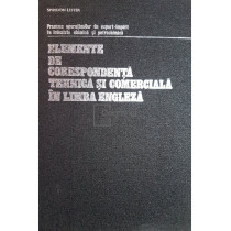 Elemente de corespondenta tehnica si comerciala in limba engleza