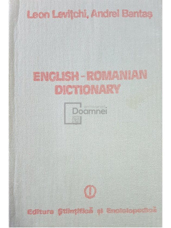 Leon Levitchi - English-romanian dictionary - 1984 - Cartonata