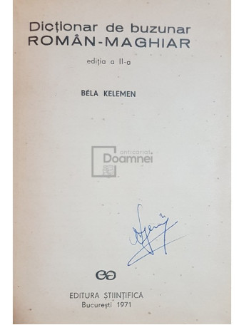 Dictionar de buzunar roman-maghiar