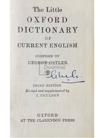 The little oxford dictionary of current english