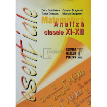 Matematica - Analiza, clasele XI-XII