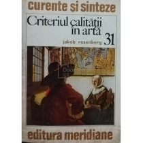 Criteriul calitatii in arta