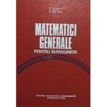 Matematici generale pentru subingineri. Culegere de probleme