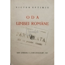 Oda limbei romane