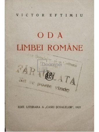 Oda limbei romane