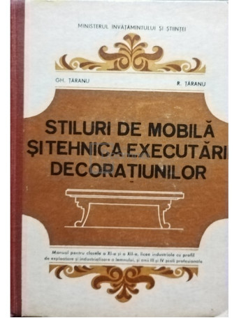 Stiluri de mobila si tehnica executarii decoratiunilor