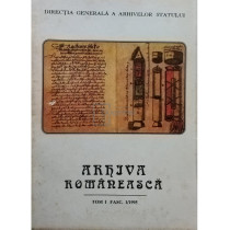 Arhiva romaneasca, anul CLV, tom I, fascicula 1/1995