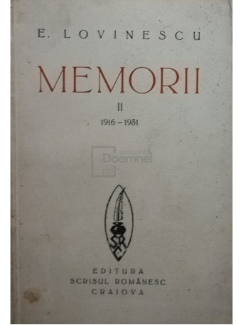 Memorii, vol. 2 (1916-1931)