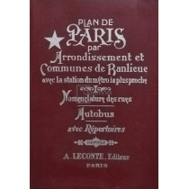 Plan de Paris par Arrondissement et Communes de Ranlieue