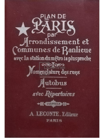 Plan de Paris par Arrondissement et Communes de Ranlieue - 1993 - Brosata