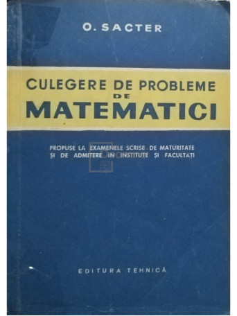 Culegere de probleme de matematici