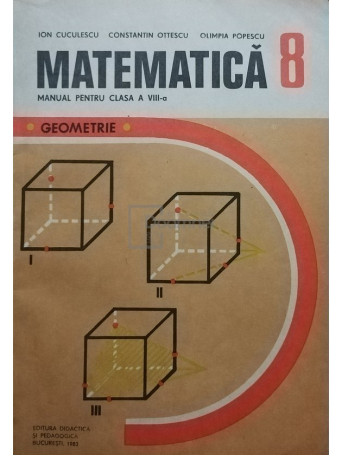 Matematica, geometrie - Manual pentru clasa a VIII-a