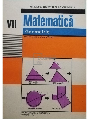 Matematica, geometrie - Manual pentru clasa a VII-a