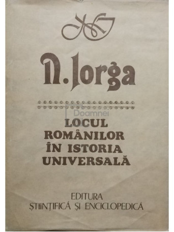 Locul romanilor in istoria universala