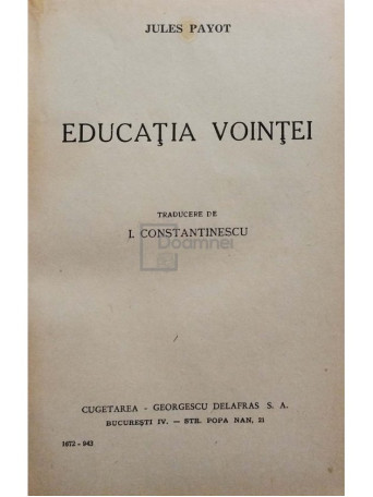 Educatia vointei